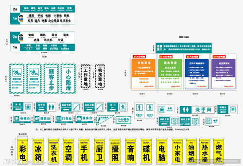 商場 指示 圖標設計圖